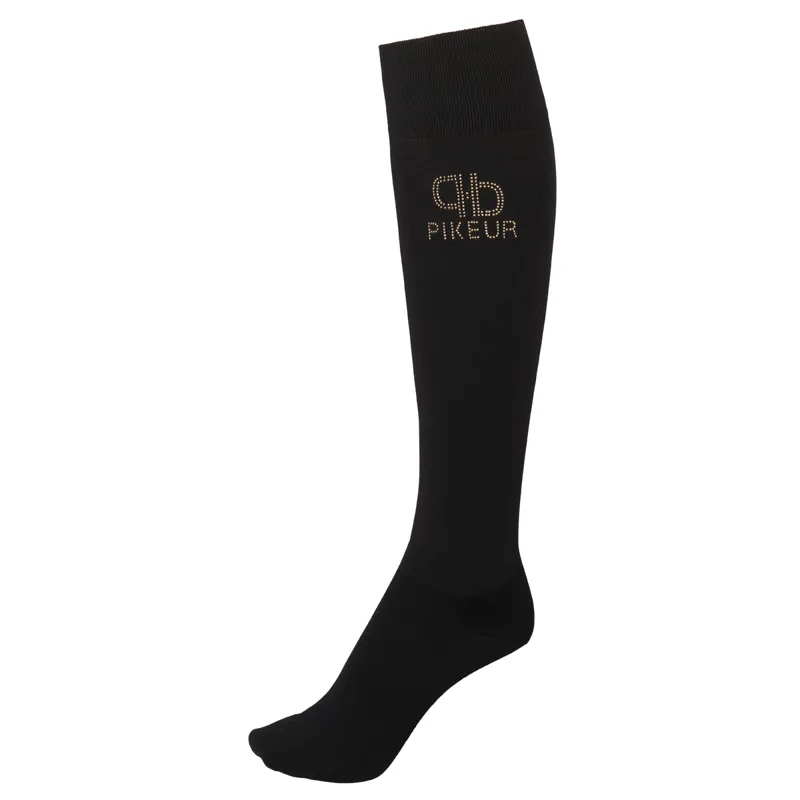 Pikeur PP Selection Ladies Long Riding Socks - Black